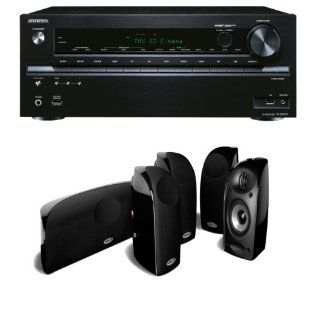 Onkyo TX NR737 7.2 Channel Network A/V Receiver Plus A Polk Audio TL250 High Performance Home Theater Speaker System: Electronics