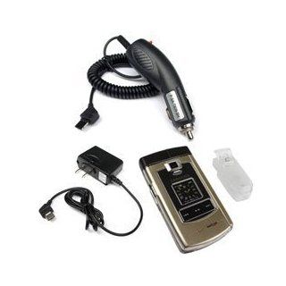 Samsung SCH U740 Accessory Bundle Kit   Rapid Car Charger + Home Travel Charge + Clear Snap On Crystal Cover Case W/ Belt Clip: Cell Phones & Accessories