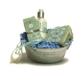 L'Epi de Provence French Soap   Hand Cream   Body Cream Gift Basket   Ocean Seaweed : Bath And Shower Gels : Beauty