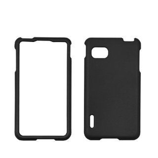 [ManiaGear] Black Rubberized Shield Hard Case for LG Optimus F3 LS720 + Stylus Pen (Sprint): Cell Phones & Accessories
