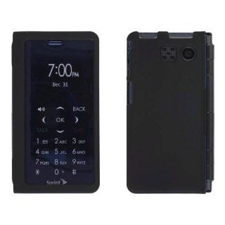 Sprint Two piece Soft Touch Snap On Case for Sanyo Innuendo SCP 6780   Black: Cell Phones & Accessories