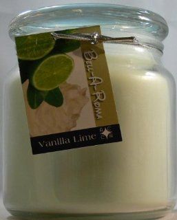 Hand Made Scented Soy 16 oz Classic Jar Candle   Vanilla Lime : Aromatherapy Candles : Beauty