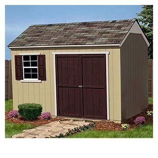 Burlington 12' X 8' Wood Shed Solid 2" X 4" Wood Framing, 768 Cubic Feet of Storage, Pre cut and Ready for Assembly : Window Decoration For Shed : Patio, Lawn & Garden