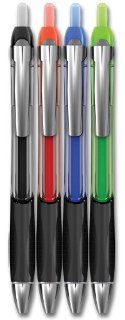 Write Dudes Aero Retractable Ballpoint Pens, Assorted Color Inks, 4 Count (14619) : Office Products