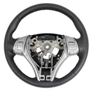 CHARCOAL BLACK LEATHER STEERING WHEEL 48430 3TA2A FITS 2013 NISSAN ALTIMA: Automotive