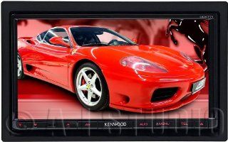 DDX771   Kenwood 6.95" In Dash Double DIN LCD Touchscreen CD/MP3/DVD/USB Receiver with Bluetooth : Car Electronics