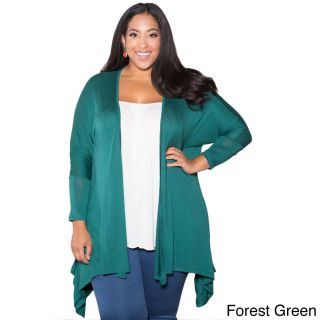 Sealed With A Kiss Sealed With A Kiss Womens Plus Size Phoebe Open Pocket Cardigan Green Size 1X (14W : 16W)
