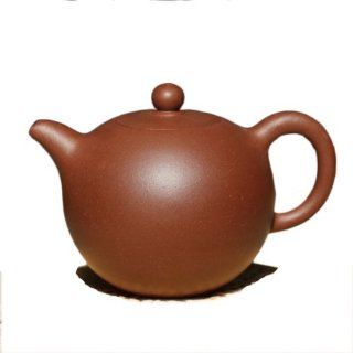 Chinese Yixing Handmade Zi Ni purple clay Zisha Teapot 220cc Round Pearl pot: Kitchen & Dining
