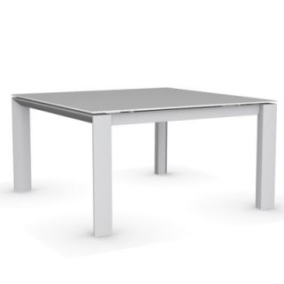 Calligaris Omnia Glass Square Extendable Table CS/4058 QLV 140_GA Top Finish: