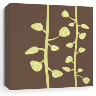 Inhabit Nourish Bud Stretched Graphic Art on Canvas in Chocolate BDC Size 16
