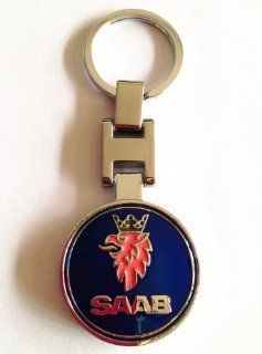 SAAB Metal Keychain Key Chain KEY Ring: Automotive
