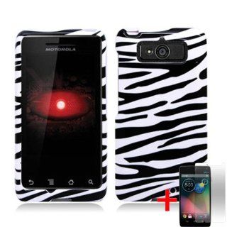 MOTOROLA DROID MINI XT1030 BLACK WHITE ZEBRA ANIMAL STRIPE COVER HARD CASE + FREE SCREEN PROTECTOR from [ACCESSORY ARENA]: Cell Phones & Accessories