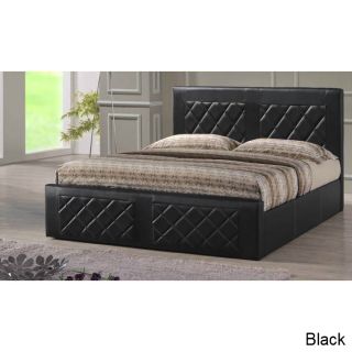 Tufted Leatherette Upholstered Bed