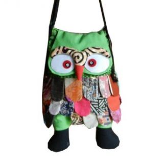 BTP! Handmade Cute Owl Hipster Cross Body Shoulder Bag Purse Cotton Handbag Unique OL41: Over The Shoulder Purses For Teens: Clothing
