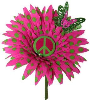 VW Beetle Flower   Pink Green Polka Dot Peace Sign Daisy : Baby