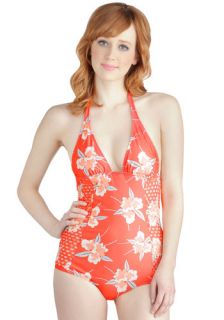 Catch Me If You Cancún One Piece Swimsuit  Mod Retro Vintage Bathing Suits
