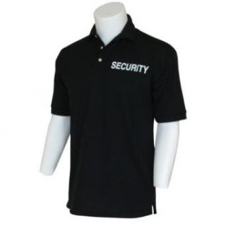 Outdoor Men's Security Imprinted Polo Shirt (White Imprint) at  Mens Clothing store:
