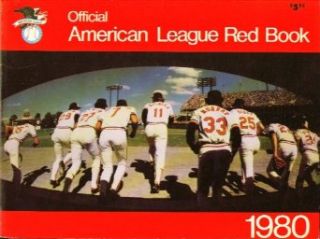 MLB Official American League Red Book 1980: Entertainment Collectibles
