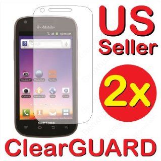 2x Samsung? Galaxy S Blaze 4G SGH T769 (T Mobile) Premium Invisible Clear LCD Screen Protector Kit (2 Piece Kit) Cell Phones & Accessories