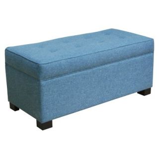 Storage Ottoman Threshold Large Storage Ottoman   Davis Teal