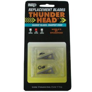 New Archery Products 100 Grain 18 Pack Thunderhead Replacement Blades : Archery Broadheads : Sports & Outdoors