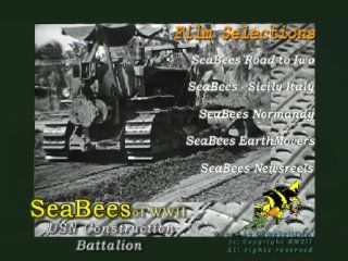 Seabees of WWII Old Films Sicily Italy Normandy harbors Iwo Jima DVD: Construction Battlalion, USN Navy, CampbellFilms, USN: Movies & TV
