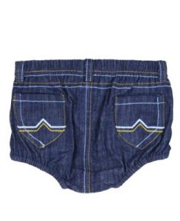 RuggedButts Infant Boys 2 Pocket Blue Denim Jean Diaper Cover: Infant And Toddler Bloomers: Clothing