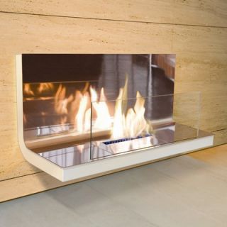 Radius Design Wall Flame Bio Ethanol Fireplace 1*536 Finish: Stainless Steel 