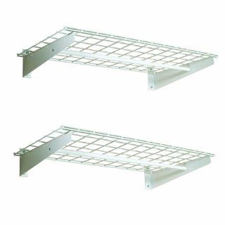 HyLoft 777 36 by 18 Inch Wall Shelf with Hanging Rod, 2 Pack: Home Improvement
