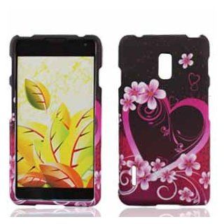 Pink Heart Flowers Hard Cover Case for Lg US780 by ApexGears: Cell Phones & Accessories