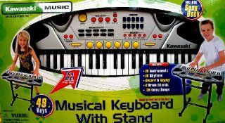 Kawasaki 49 Key Keyboard with Stand: Toys & Games