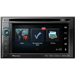 Pioneer Indash 2 Din DVD 6.1" LCD Navigation GPS w/Bluetooth, DVD/CD Receiver with AM/FM Tuner, Navigation US, Canada, and Puerto Rico, PANDORA Internet Radio Connectivity for iPhone and Android  Vehicle Receivers 