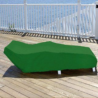 Durable Outdoor Patio Vinyl Chaise Lounge Chair Cover   Green : Patio, Lawn & Garden