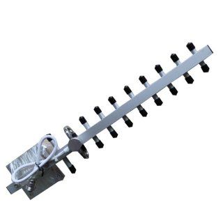 12db Outdoor External WCDMA 3G AWS directional Yagi Antenna for 1700MHz/2100MHz Mobile cell phone signal Repeater Booster Amplifier: Cell Phones & Accessories