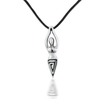 Bling Jewelry Sterling Silver Goddess Fertility Celtic Pendant Necklace 30in: Jewelry