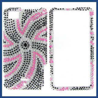 Motorola MB810 (DROID X) / MB870 (DROID X2) Full Diamond Windmill Protective Case: Cell Phones & Accessories