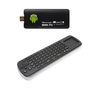 Bluetooth MK802 IIIS Android 4.1 Dual Core 8G Mini PC TV Box + 2.4G Fly Mouse RC12: Electronics