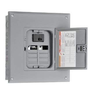Square D by Schneider Electric HOM816M100C Homeline 100 Amp 8 Space 16 Circuit Indoor Main Breaker Load Center with Cover   Circuit Breaker Panels  