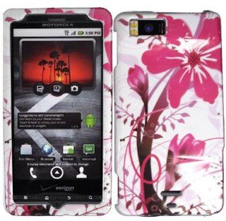 Pink Splash Hard Case Cover for Motorola Milestone X MB809: Cell Phones & Accessories