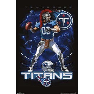 (22x34) Tennessee Titans Quarterback Mascot Football Poster   Prints