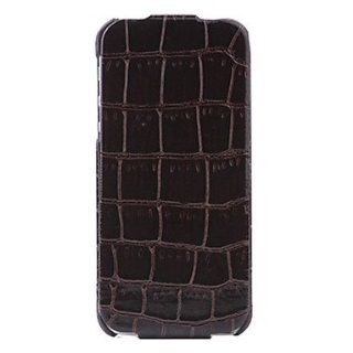 Glossy Crocodile Pattern Elder Brother Series Leather Case for iPhone 5S ( Color : Black ) : Cell Phone Carrying Cases : Sports & Outdoors