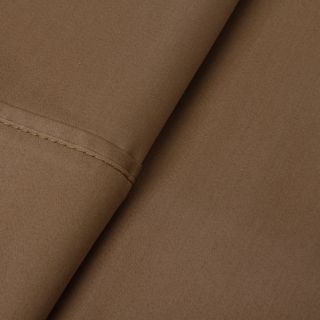 Elite Home Products Concierge Collection 500 Thread Count Cotton Rich Solid Sheet Set Tan Size California King