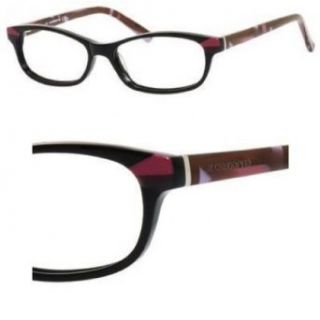 LIZ CLAIBORNE Eyeglasses 604 0DW7 Black Texture 54MM: Clothing