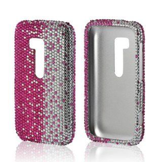 Hot Pink/ Silver Gems Bling Nokia Lumia 822 Hard Case Cover; Fashion Jeweled Snap On Plastic Case; Perfect Fit as Best Coolest Design Cases for Lumia 822/Nokia 822 Compatible with Verizon, AT&T, Sprint,T Mobile and Unlocked Phones Cell Phones & Ac