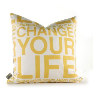 Inhabit Graphic Pillows Change Your Life Synthetic Pillow CYLRTxxP Size 18 
