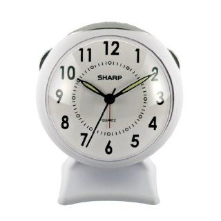 Sharp SPC820B Quartz Analog Alarm Clock (White): Electronics