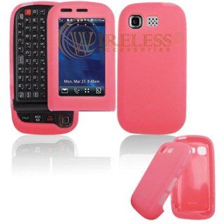Pink Transparent Silicone Skin Cover Case Cell Phone Protector for LG Tritan AX840 AX 840: Cell Phones & Accessories