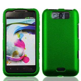 LG Connect 4G / MS840 / LS840 / Viper Slim Rubberized Protective Snap On Hard Cover Case   Green: Cell Phones & Accessories