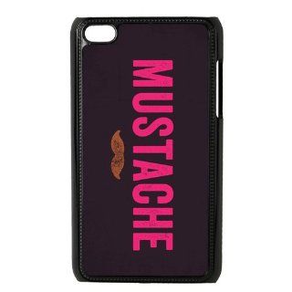 Custom Mustache Hard Back Cover Case for iPod Touch 4th IPT827: Cell Phones & Accessories