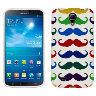 Samsung Galaxy Mega Multiple Mustache on White Phone Case Cover: Cell Phones & Accessories